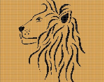 Lion head 5 crochet afghan pattern graph