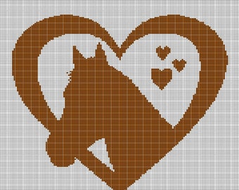 Love horse crochet afghan pattern graph