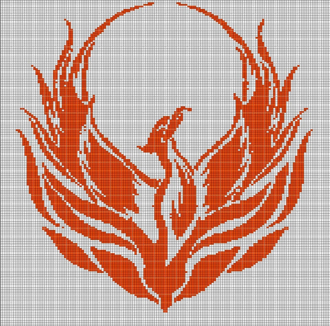 Phoenix 4 Crochet Afghan Pattern Graph Etsy