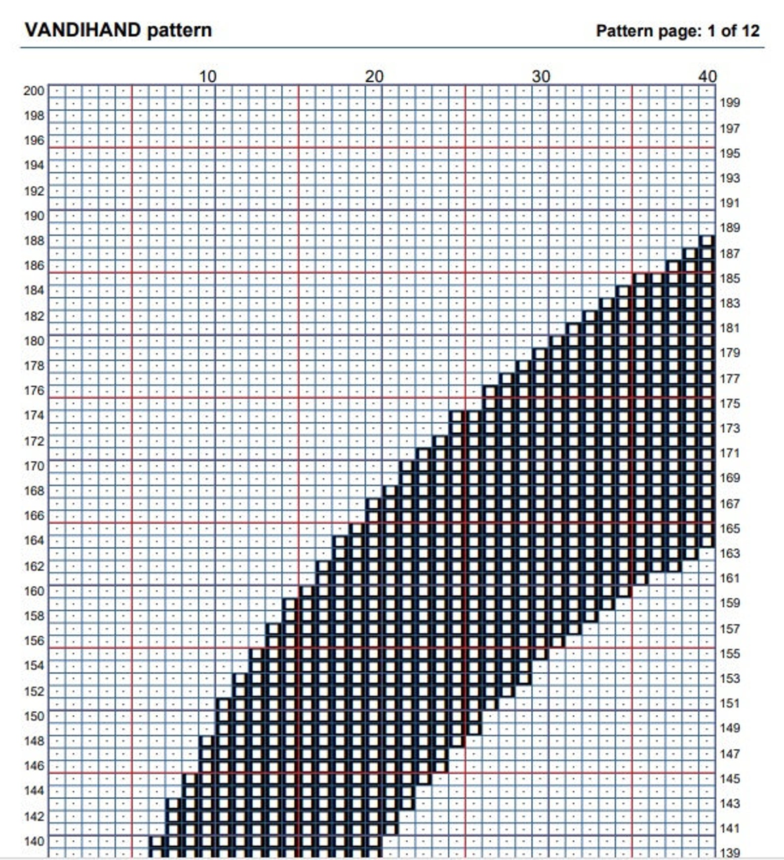 Music 2 Crochet Afghan Pattern Graph - Etsy