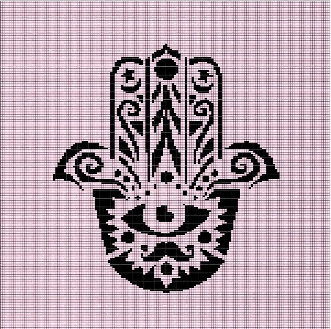 Hamza 2 Crochet Afghan Pattern Graph - Etsy