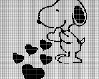Crochet Snoopy Graph Pattern | Etsy