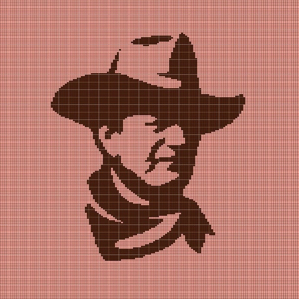 John Wayne Crochet Pattern Etsy