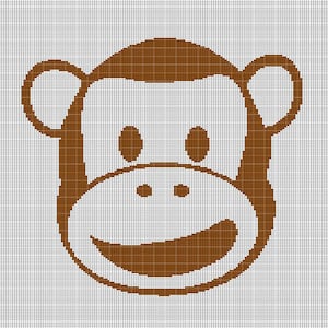 Monkey head 4 crochet afghan pattern graph