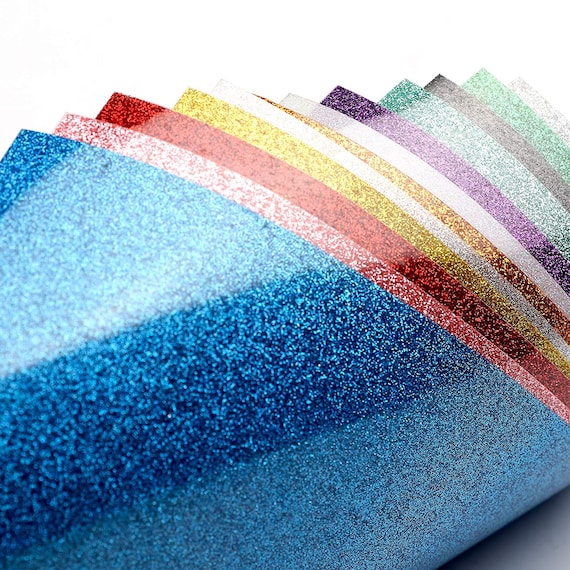 Glitter Heat Transfer Vinyl A4 Sheet Adhesive Heat Transfer | Etsy
