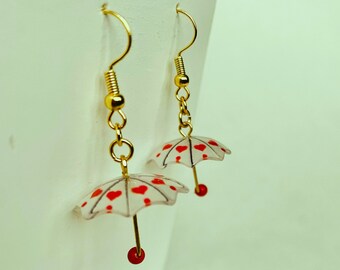 Umbrella Earrings, Rainy Day Umbrella Earrings