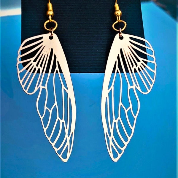 Cicada Wing Earrings - Nature-inspired Jewelry
