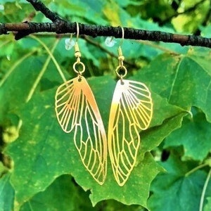 Cicada Wing Earrings - Nature-inspired Jewelry