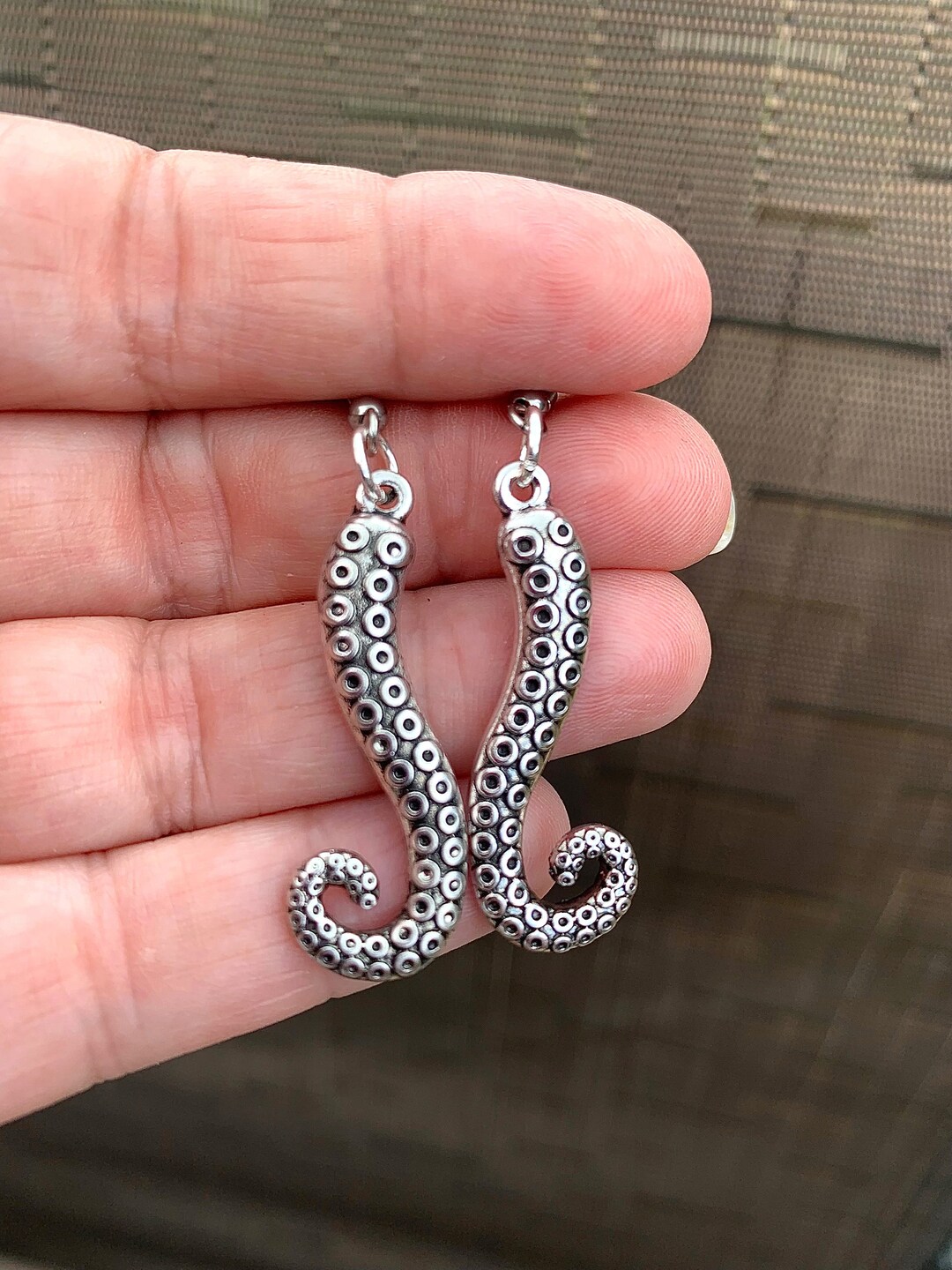 Octopus Earrings Octopus Tentacle Earrings Etsy
