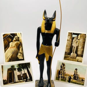 Lord Anubis Sacred Statue - Unique Jackel Headed God Anubis Statue - B