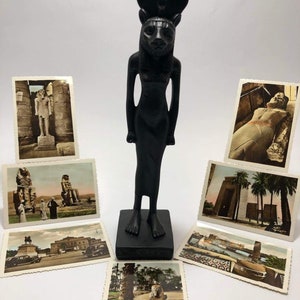 Goddess Sekhmet Statue - Ancient Egyptian Lion Goddess Sekhmet - Altar Statues.  statue of Ancient Egyptian Art statue of Goddess Sekhmet