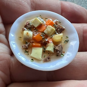 Soup for doll - dollhouse soup in 1:6 scale