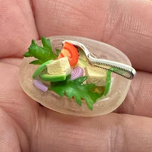 1:6 scale salad portion - miniature food