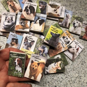 DIY dog breed books #2 - A digital sheet for printing miniature books