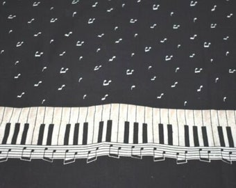 Fabric Traditions Country Stitches Brenda Gervais 1995 VTG Keyboard Music Fabric