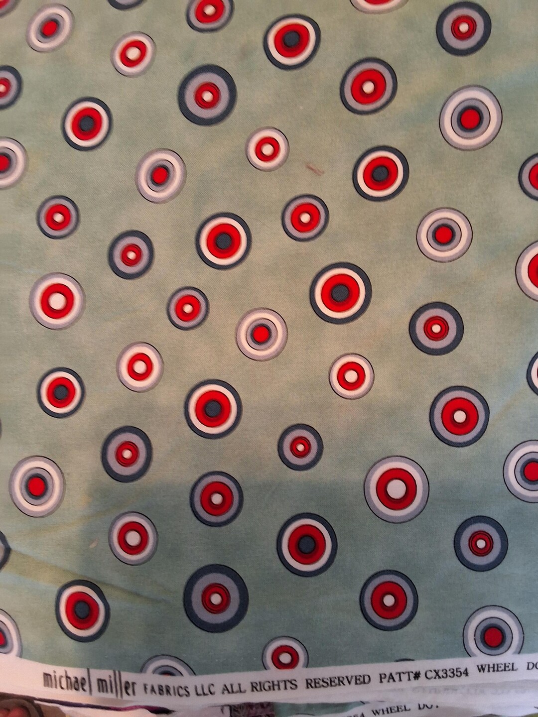 Michael Miller “wheel Dot” Fabric - Etsy
