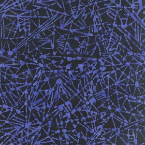 Antologia Batiks Isles Of Shoals Azul sobre Preto, # 2107Q