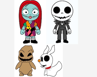 Jack Bazel 絵 Nightmare Before Christmas Inspired | Jack Head Digital DXF