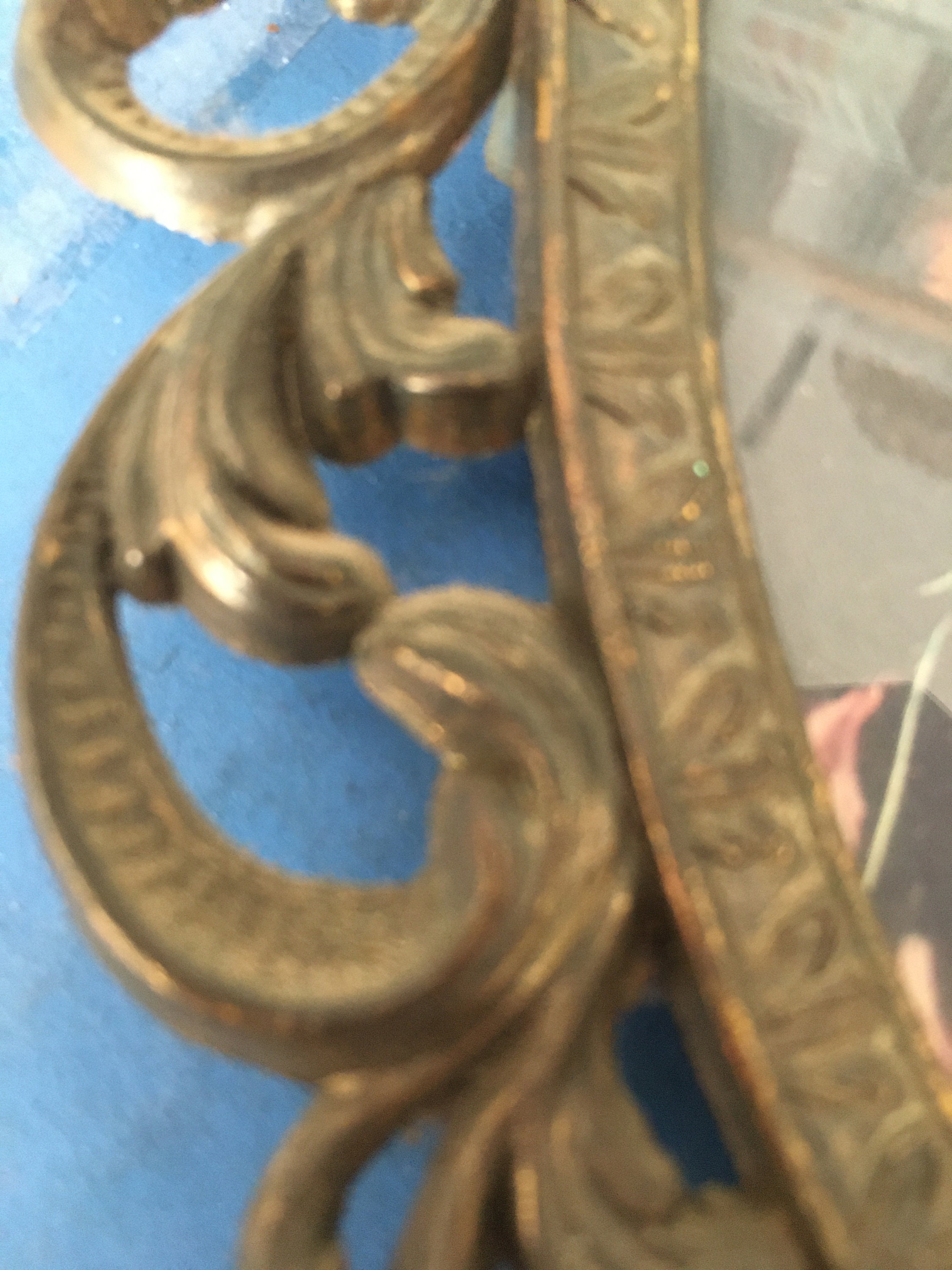 Vintage Italian Floral Metal Art Frames Etsy