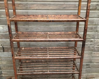Authentic Antique Wooden Shoe Factory Rack on Original Casters 42W X 16D X 66T Circa 1900s Etsy Australia