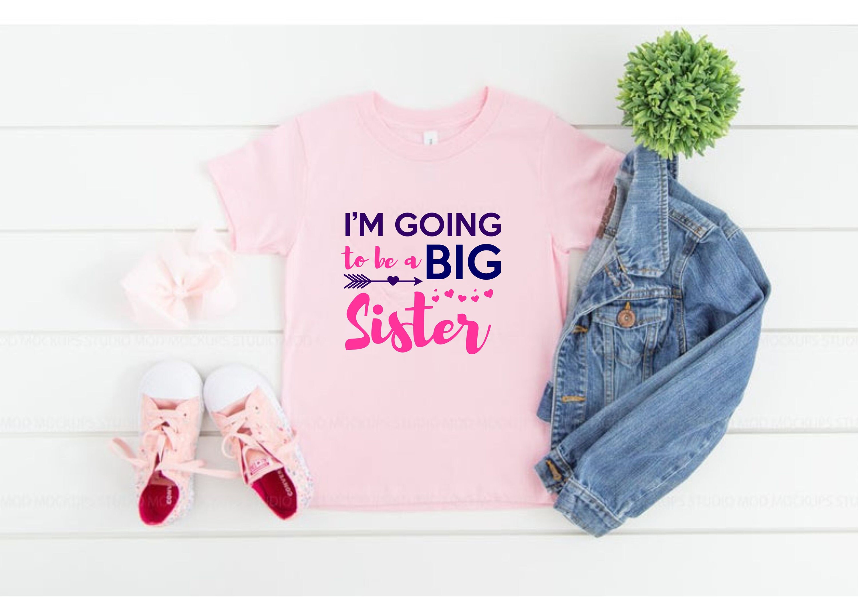I'm Going To Be A Big Sister T-Shirt - New Baby Announcement For Sibling