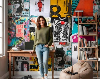 Street Art Graffiti Poster Set: Urban Wall Decor (Digital Download) - STREET3