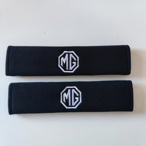 Copricuscini per cinture di sicurezza MG, protezione ricamata per Zs Hs Mg4 Mg5 Nuovo Regno Unito