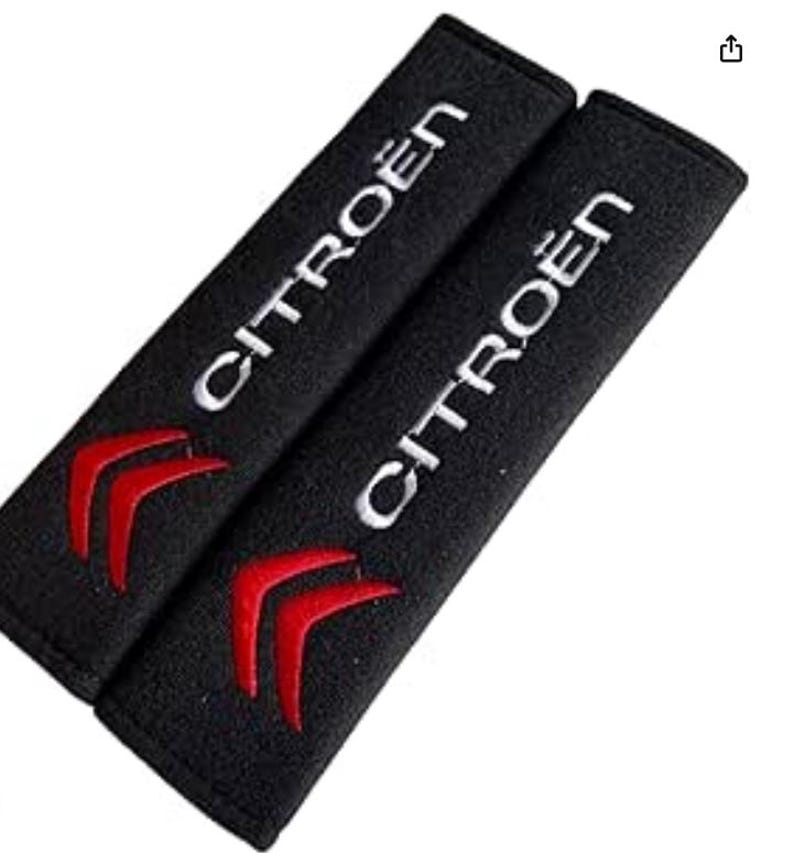 CITROEN Racing Seat belt pads - Cactus Piccaso Aircross Berlingo C1 C3 C4 DS3 image 1