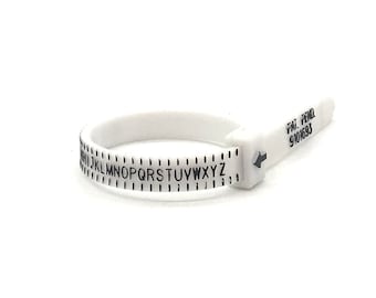 UK Ring Sizer, White Sizer, Ring Measurement Guide, Adjustable Ring Gauge, Measurer for men and women, Adjustable Ring Sizer, Rings