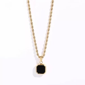 Pendant Chain | Pendant Necklace | Rope Chain | Gold Jewellery | Gold Necklace | Men&#39;s Chain | Opal Necklace | Punk Chain | Men&#39;s Jewelry