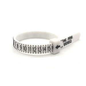 US Ring Sizer, White Ring Sizer, Ring Measurement Guide, Adjustable Ring Gauge, Measurer for men and women, Adjustable Ring Sizer, Rings