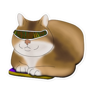 Cyber Chonk V2 luftblasenfreie Sticker