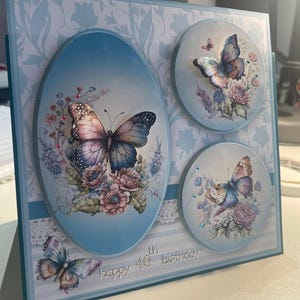 3D butterfly card