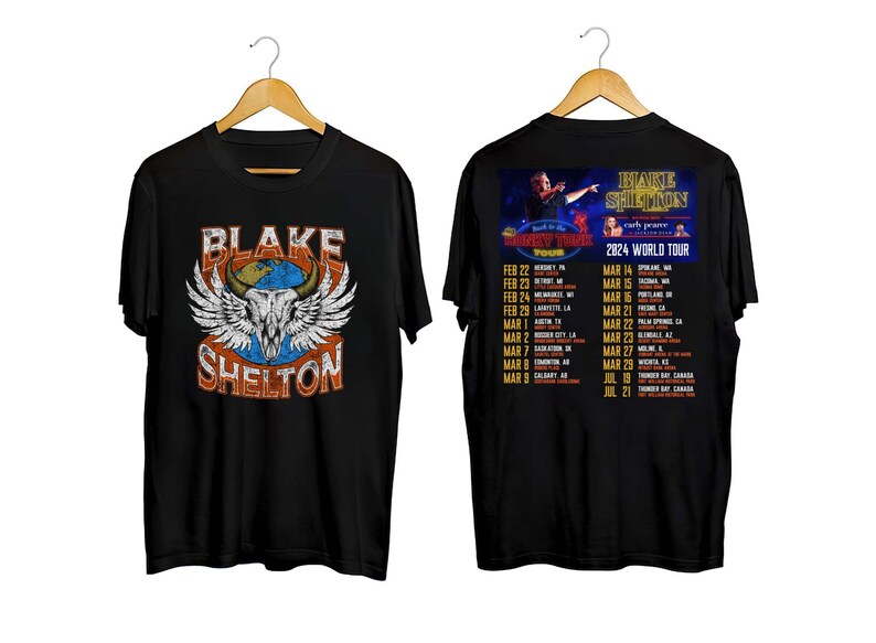Blake Shelton 2024 PNG, Back to the Honky Tonk Tour 2024 PNG, World