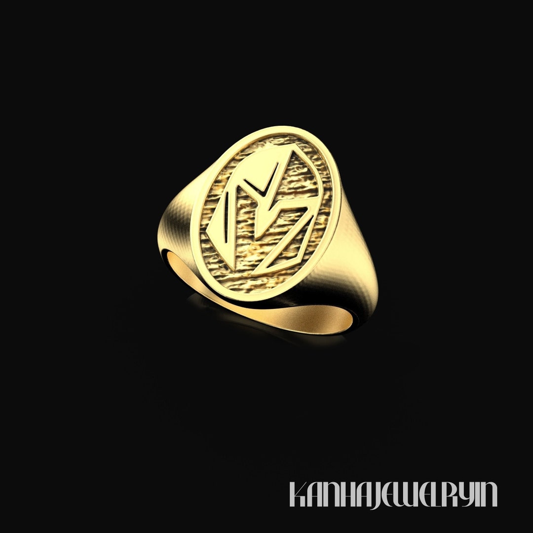 Vegas Golden Knights Ring, Fan Rings, NHL Hockey Rings, Bikers Ring
