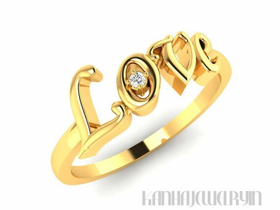 Love word best sale ring