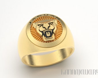 Jaguar symbol best sale ring