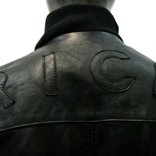 Richmond Men's Leather Jacket Size L Coat Black Leather shops Jacket for Men