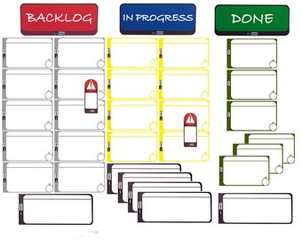  pmxboard Kanban Board Magnetic Kit, Scrum Board