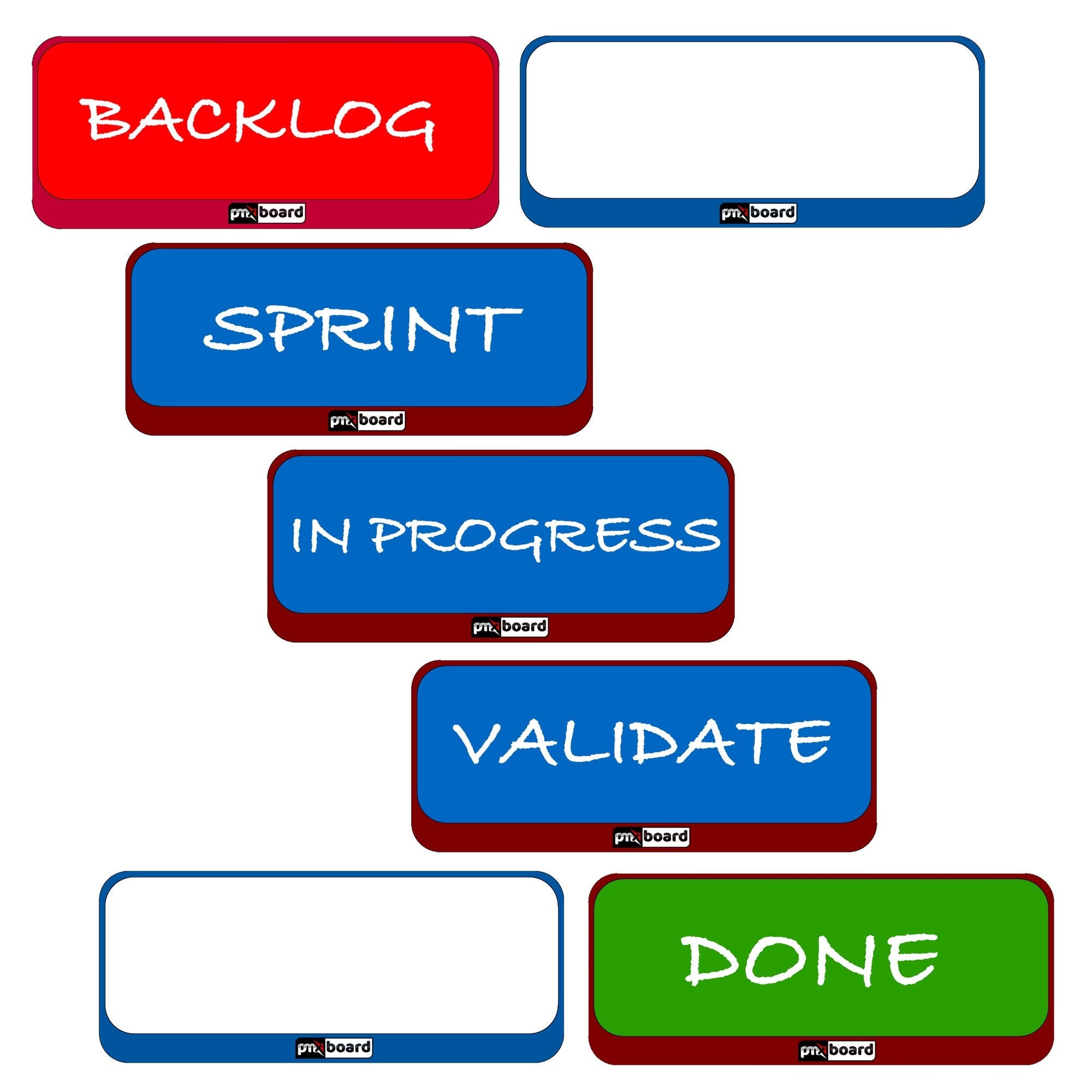  pmxboard Kanban Board Magnetic Kit, Scrum Board