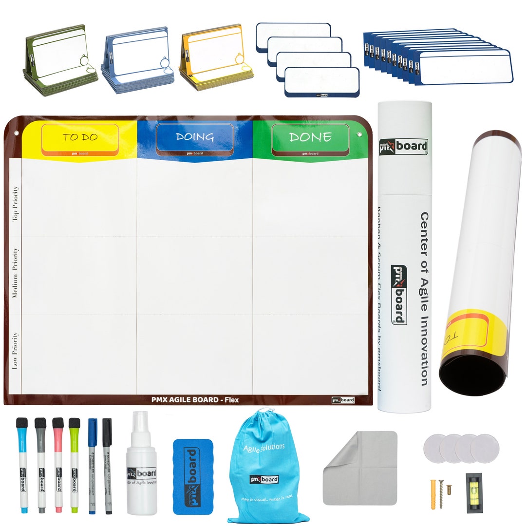 Magnetic Kanban Board: Agile Scrum Board Set With Cards - Etsy