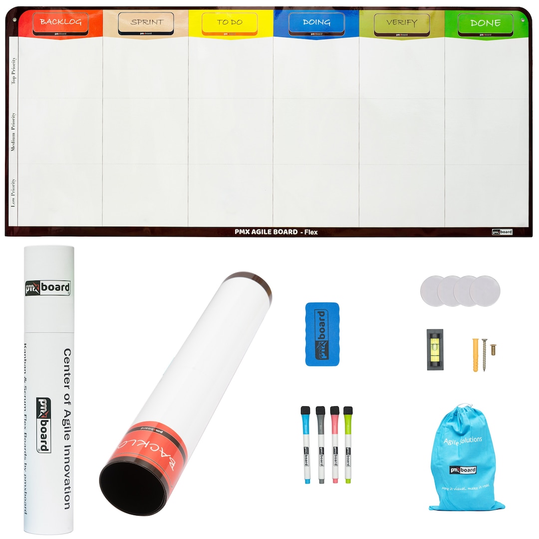 6 Column Kanban Board Scrum Board Flexible Agile Etsy