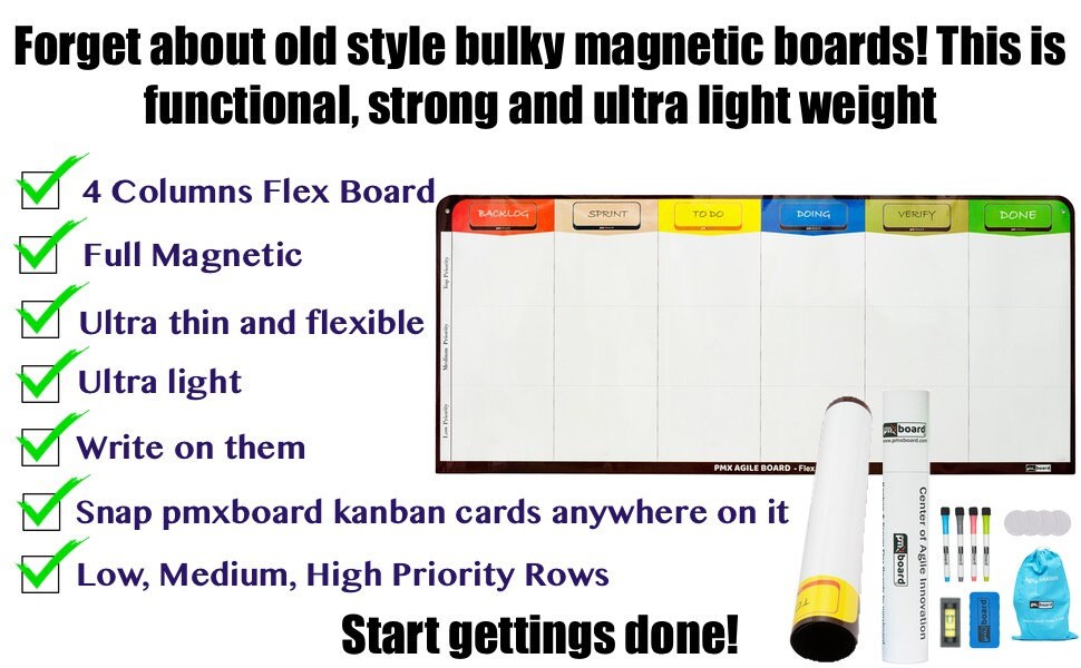 4 Column Kanban Board Scrum Board Flexible Agile Etsy