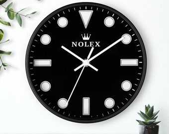 Reloj de pared con esfera inspirada en Rolex Submariner Oyster Perpetual