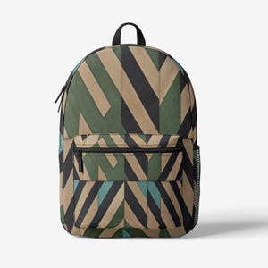 Modular Mirage - Sac à dos tendance à imprimé coloré rétro