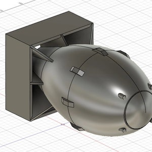 Fat Man Atomic Bomb 3d Model
