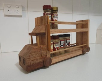 Truck Spice rack (Sloped front)