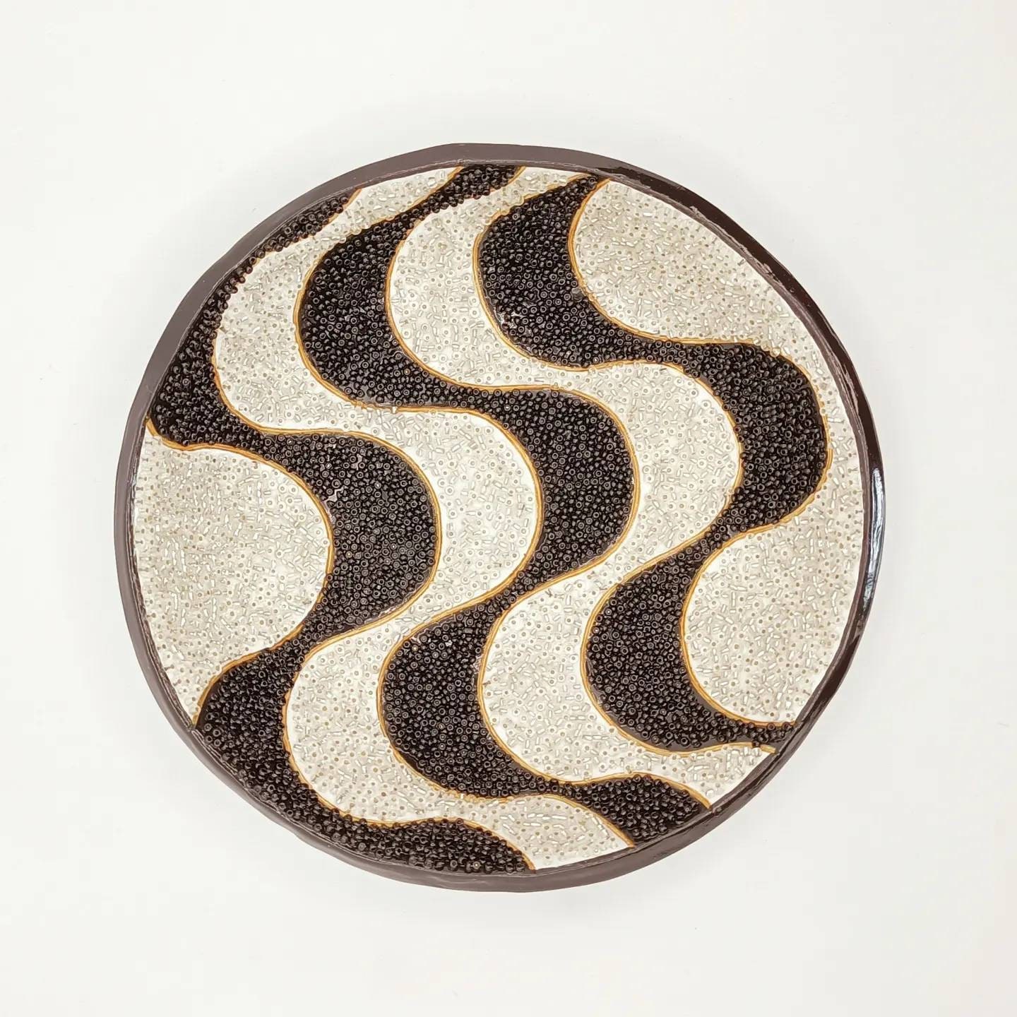 Coupelle A Bijoux/Vide Poche Coupelle à Fait La Main Coupelle Perles de Rocailles Déco Décoration Ma