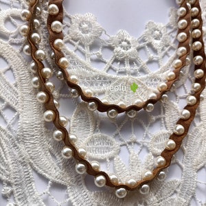 Porte-bonheur, collier de perles hippie chic, cadeau femme