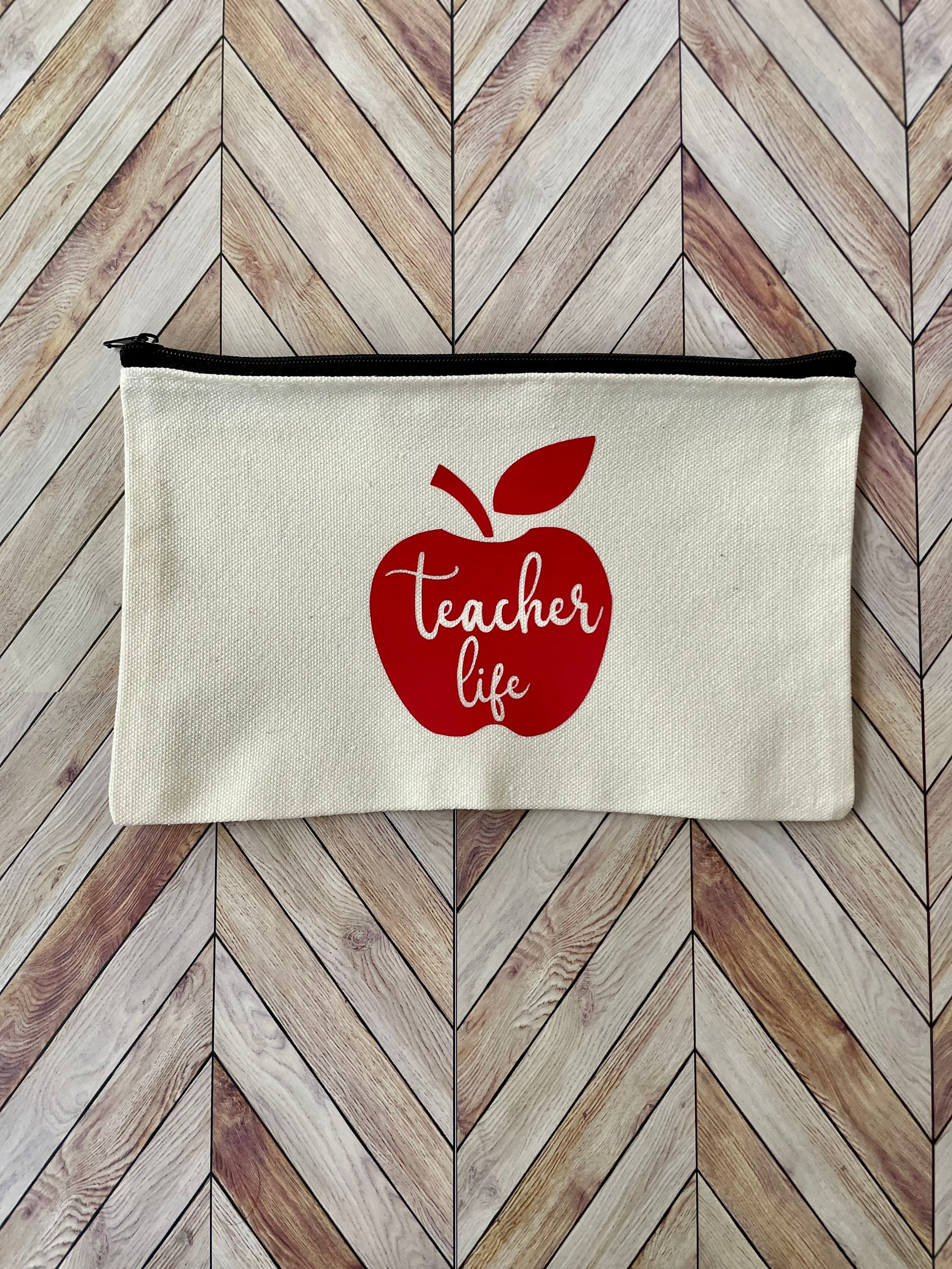Teacher Make up Pouch / Teacher Gift / Accessories Bag / - Etsy